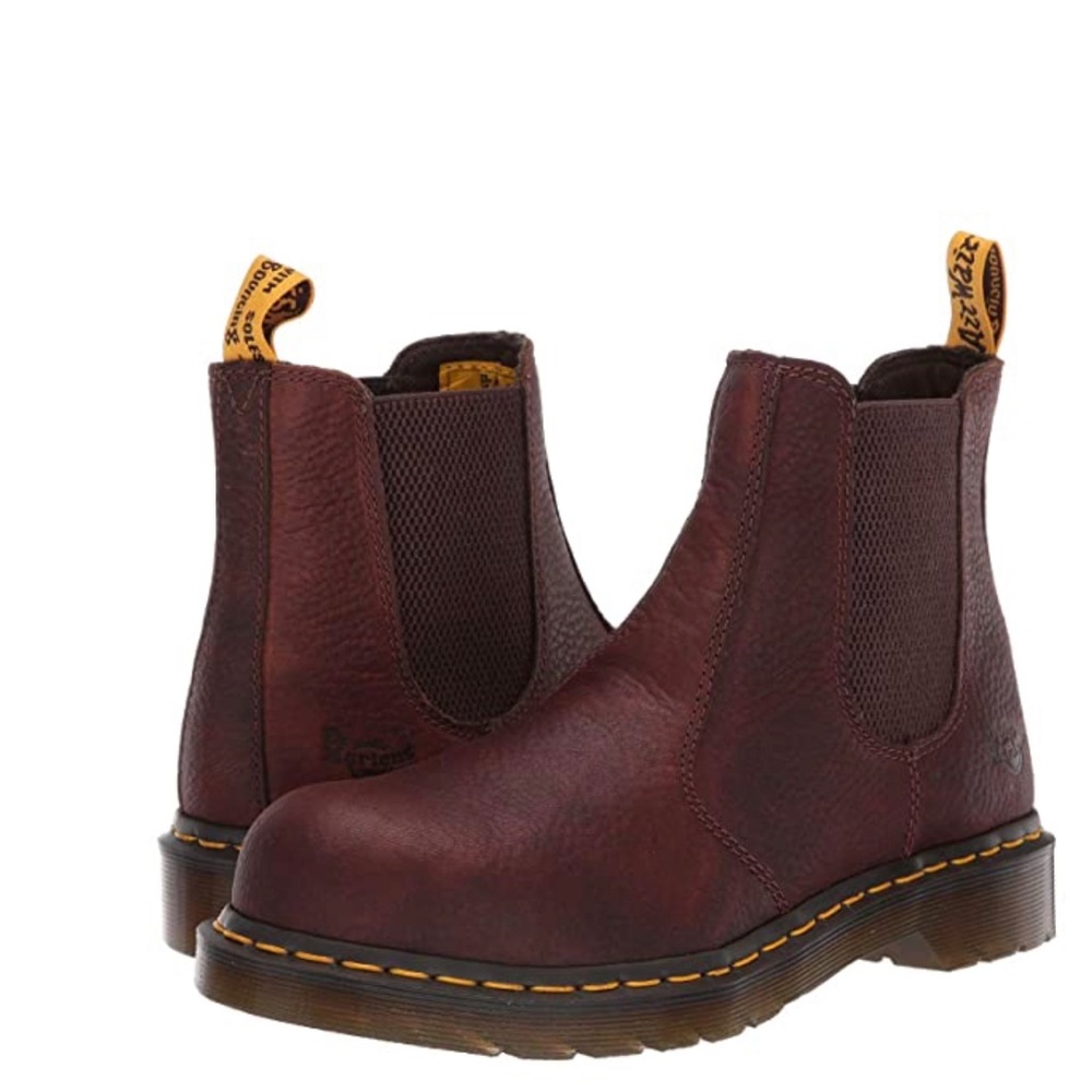 Dr. Marten’s Arbor Steel Toe Chelsea TEAK